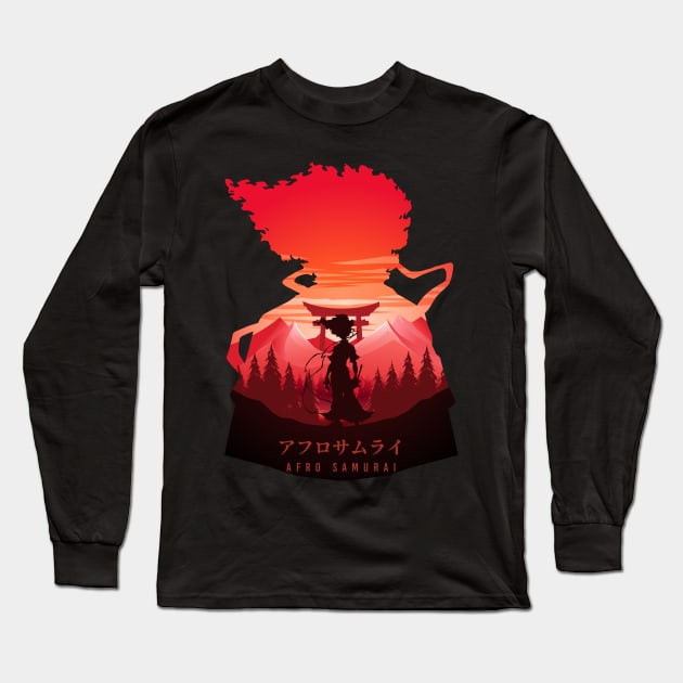 Afro Samurai Long Sleeve T-Shirt by The Artz